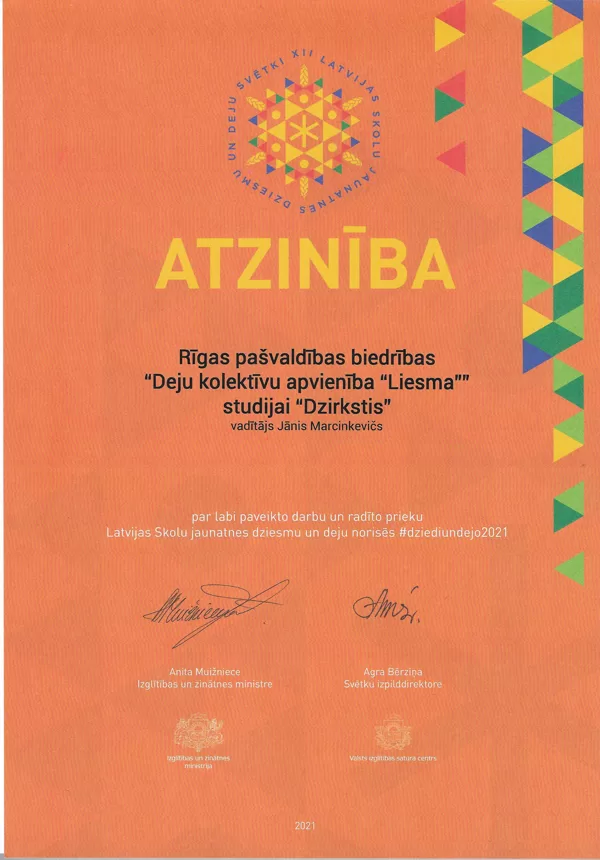 Atzinība 10-12.kl 2021